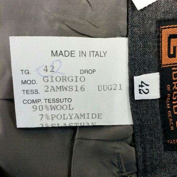 Giorgio's of Palm Beach Heathered Gray Wool Blend Career Dress Pants Womens 6 - Picture 13 of 14